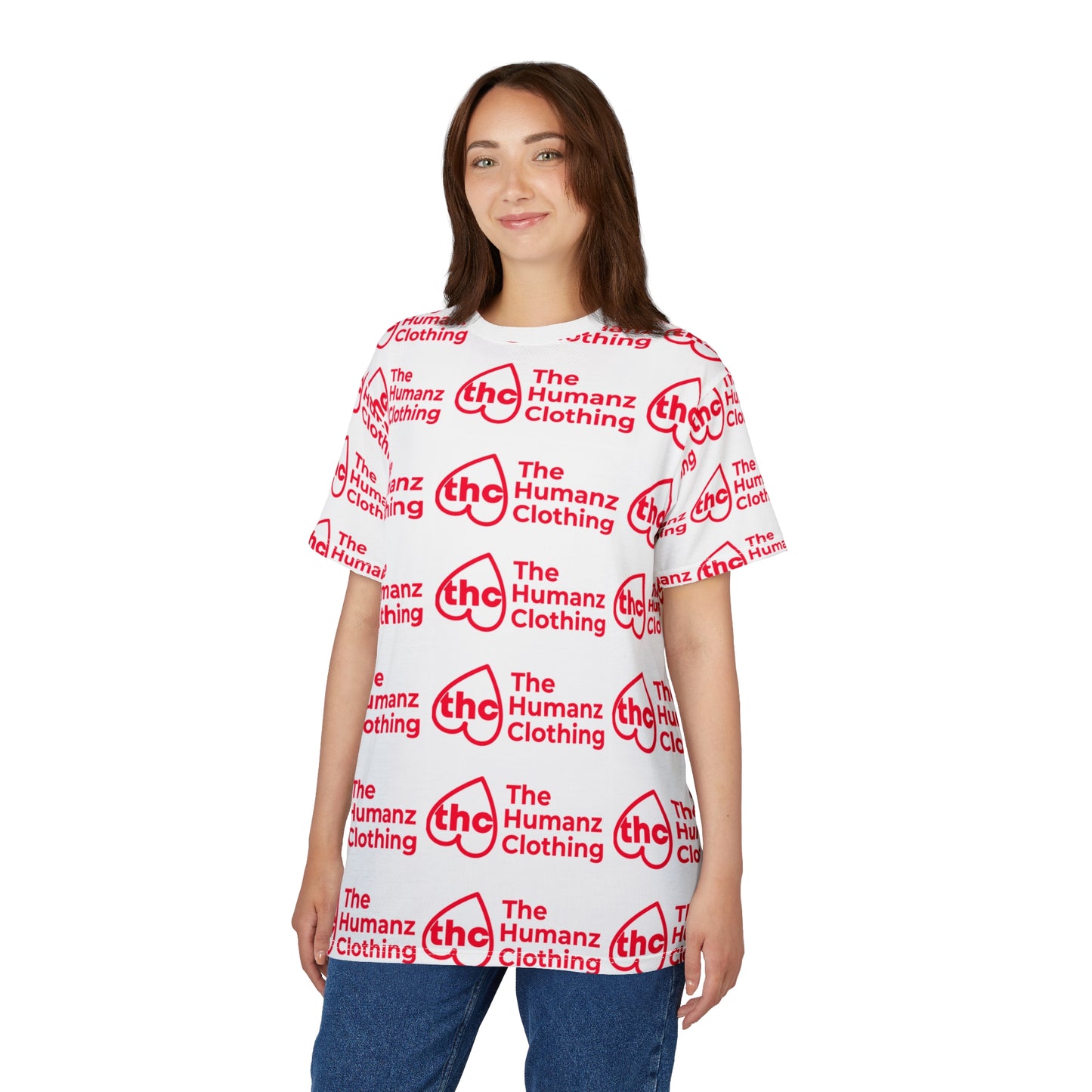 The Humanz Clothing red multi logo T