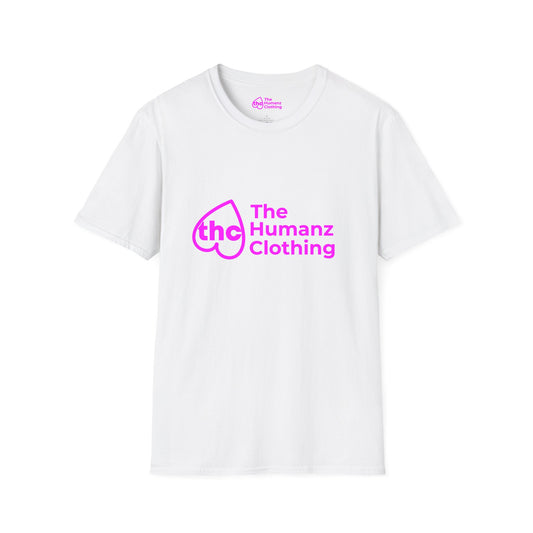 The Humanz Clothing Unisex Softstyle T-Shirt - Bold Pink Heart Design